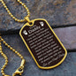 Daddy Dog tag necklace - Never Forget - Giftinum