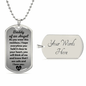 Daddy of an Angel Dog Tag Necklace - Think of me - Giftinum