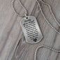 Daddy of an Angel Dog Tag Necklace - Think of me - Giftinum