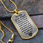 Daddy of an Angel Dog Tag Necklace - Think of me - Giftinum