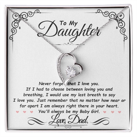 Daughter - Never forget I love you - Giftinum