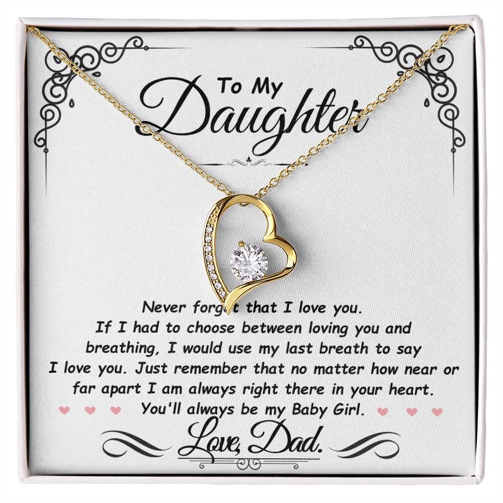 Daughter - Never forget I love you - Giftinum