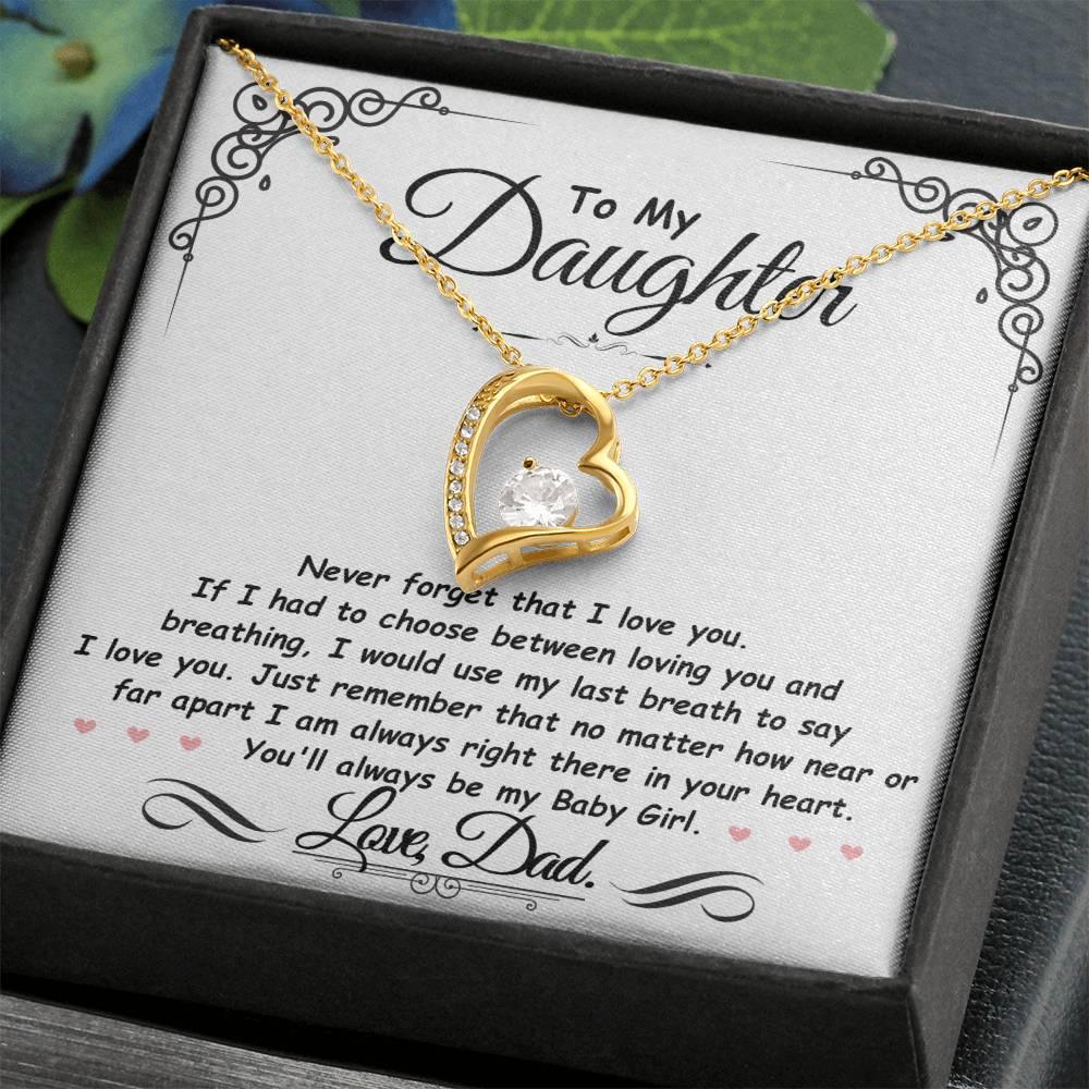 Daughter - Never forget I love you - Giftinum