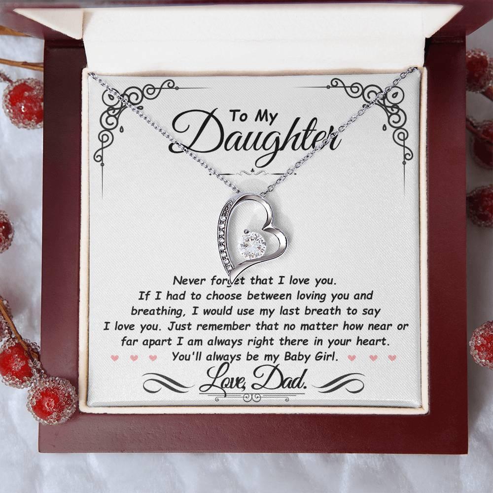 Daughter - Never forget I love you - Giftinum