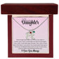 Daughter Baby Feet Necklace - Never forget that I love you. 2 Charms / Polished Stainless Steel / Luxury w/LED Box Jewelry Giftinum