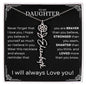 Daughter Birth Flower Name Necklace - Never forget - Giftinum