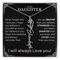 Daughter Birth Flower Name Necklace - Never forget - Giftinum
