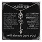 Daughter Birth Flower Name Necklace - Never forget - Giftinum