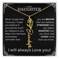 Daughter Birth Flower Name Necklace - Never forget - Giftinum