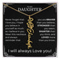 Daughter Birth Flower Name Necklace - Never forget - Giftinum
