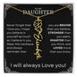 Daughter Birth Flower Name Necklace - Never forget - Giftinum