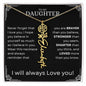 Daughter Birth Flower Name Necklace - Never forget - Giftinum
