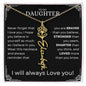 Daughter Birth Flower Name Necklace - Never forget - Giftinum