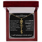 Daughter Birth Flower Name Necklace - Never forget - Giftinum