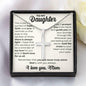 Daughter Cross Necklace - you are never truly alone - Giftinum
