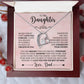 Daughter Forever Love Necklace - Never Forget - Giftinum