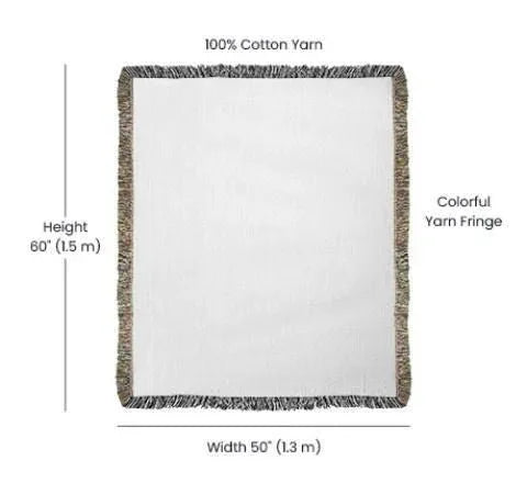 Daughter Heirloom Woven Blanket Love Mom - I hugged this blanket - Giftinum
