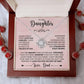 Daughter Love Knot Necklace - You are braver - Giftinum