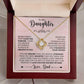 Daughter Love Knot Necklace - You are braver - Giftinum