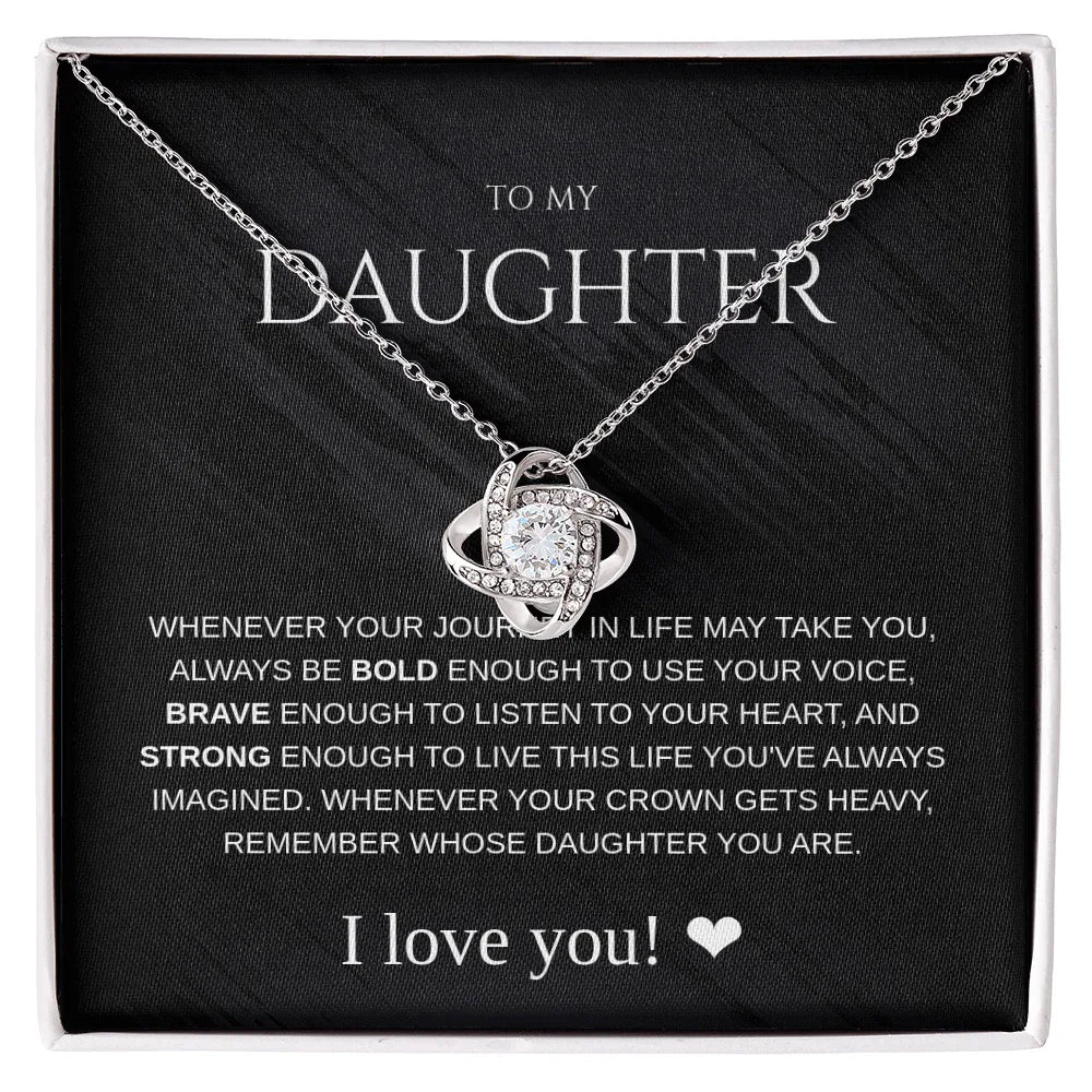 Daughter Necklace - Always be Bold - Giftinum