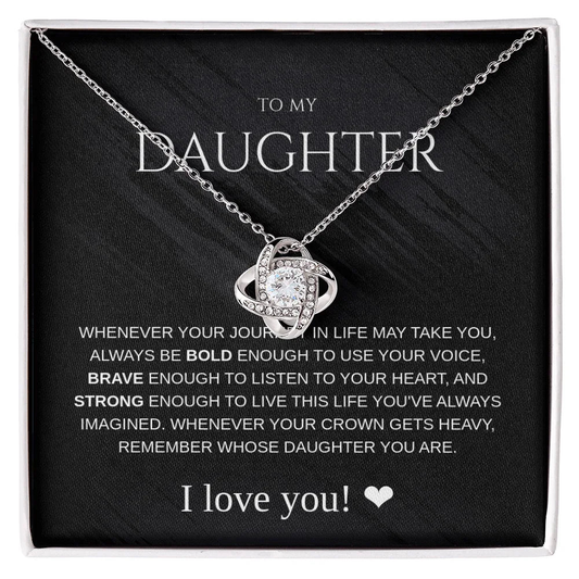 Daughter Necklace - Always be Bold - Giftinum