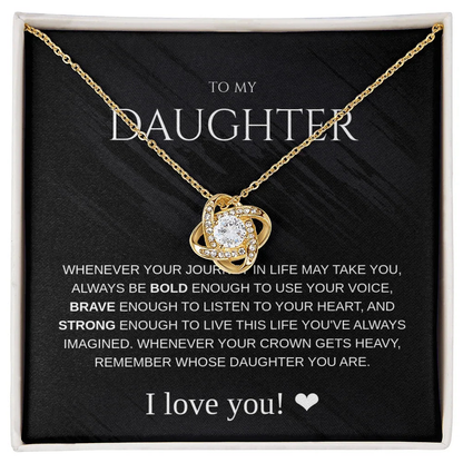 Daughter Necklace - Always be Bold - Giftinum
