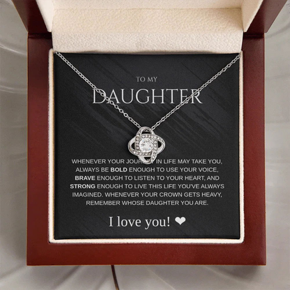 Daughter Necklace - Always be Bold - Giftinum