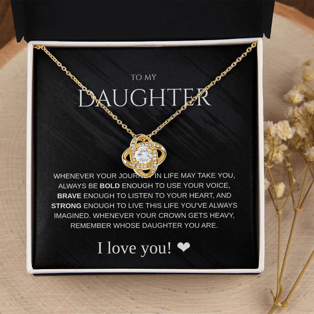 Daughter Necklace - Always be Bold - Giftinum