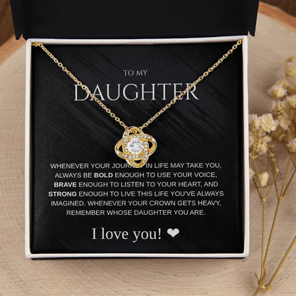 Daughter Necklace - Always be Bold - Giftinum
