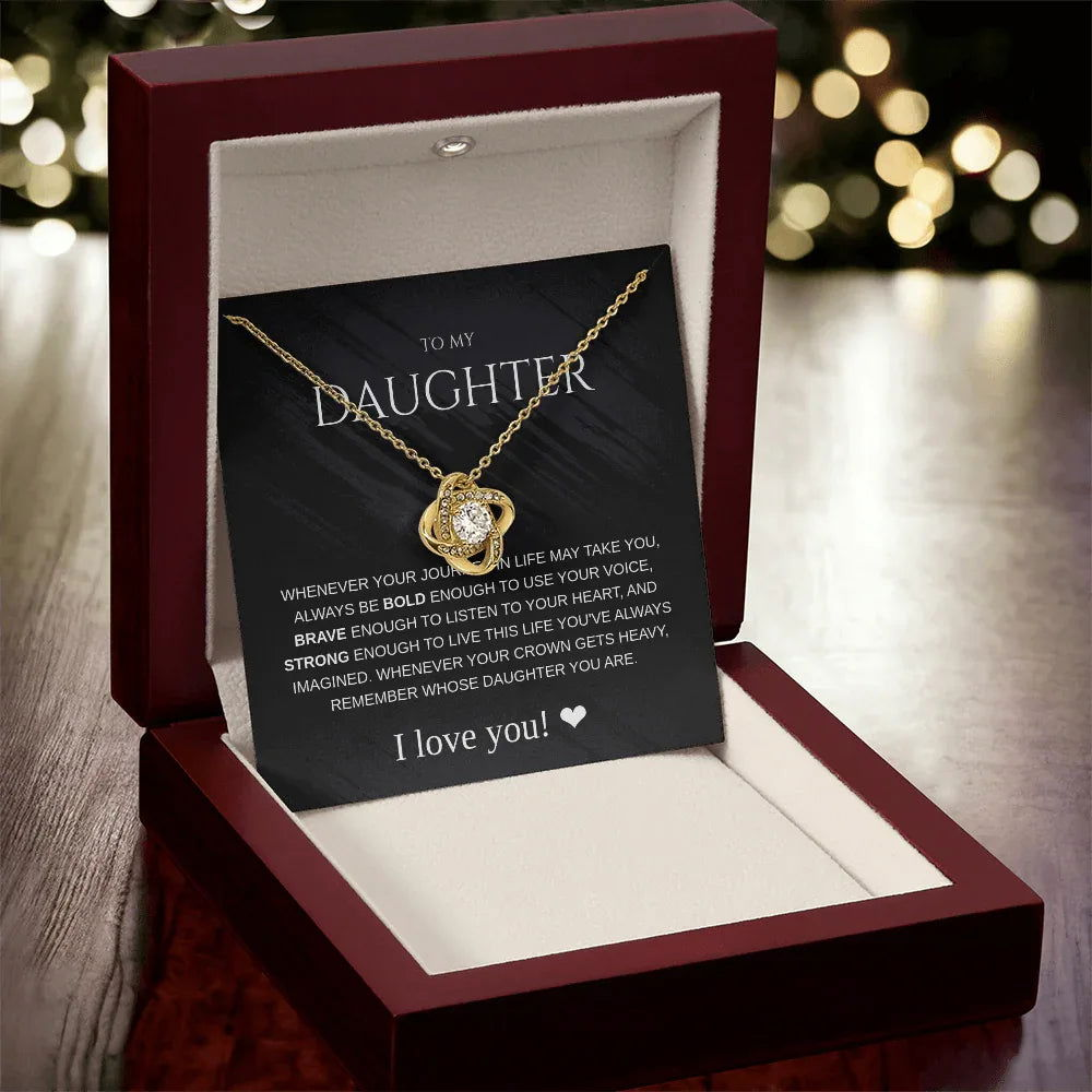 Daughter Necklace - Always be Bold - Giftinum