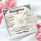 Daughter Necklace - when we are not together - Giftinum