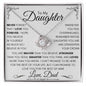 Daughter Necklace From Dad - Never forget that I love you - Giftinum