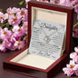 Daughter Necklace From Dad - Never forget that I love you - Giftinum