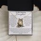 Daughter Necklace From Mom - My heart is forever bound to you - Giftinum