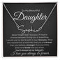 Daughter Signature Name Necklace - Never forget that I love you - Giftinum