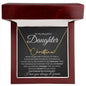Daughter Signature Name Necklace - Never forget that I love you - Giftinum