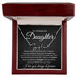Daughter Signature Name Necklace - Never forget that I love you - Giftinum