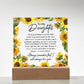 Daughter Sunflower acrylic plaque - Giftinum