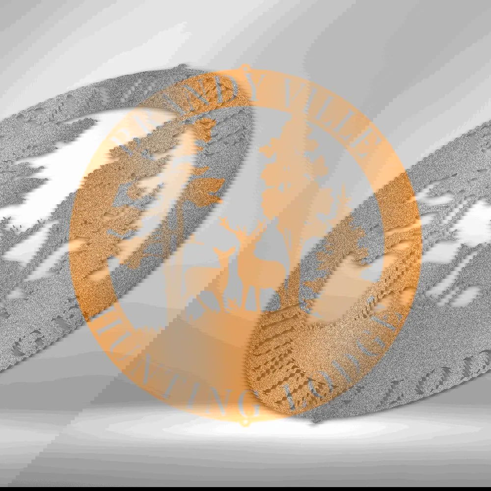 Deer Scene - Steel Sign - Giftinum