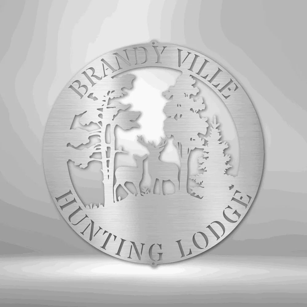 Deer Scene - Steel Sign - Giftinum