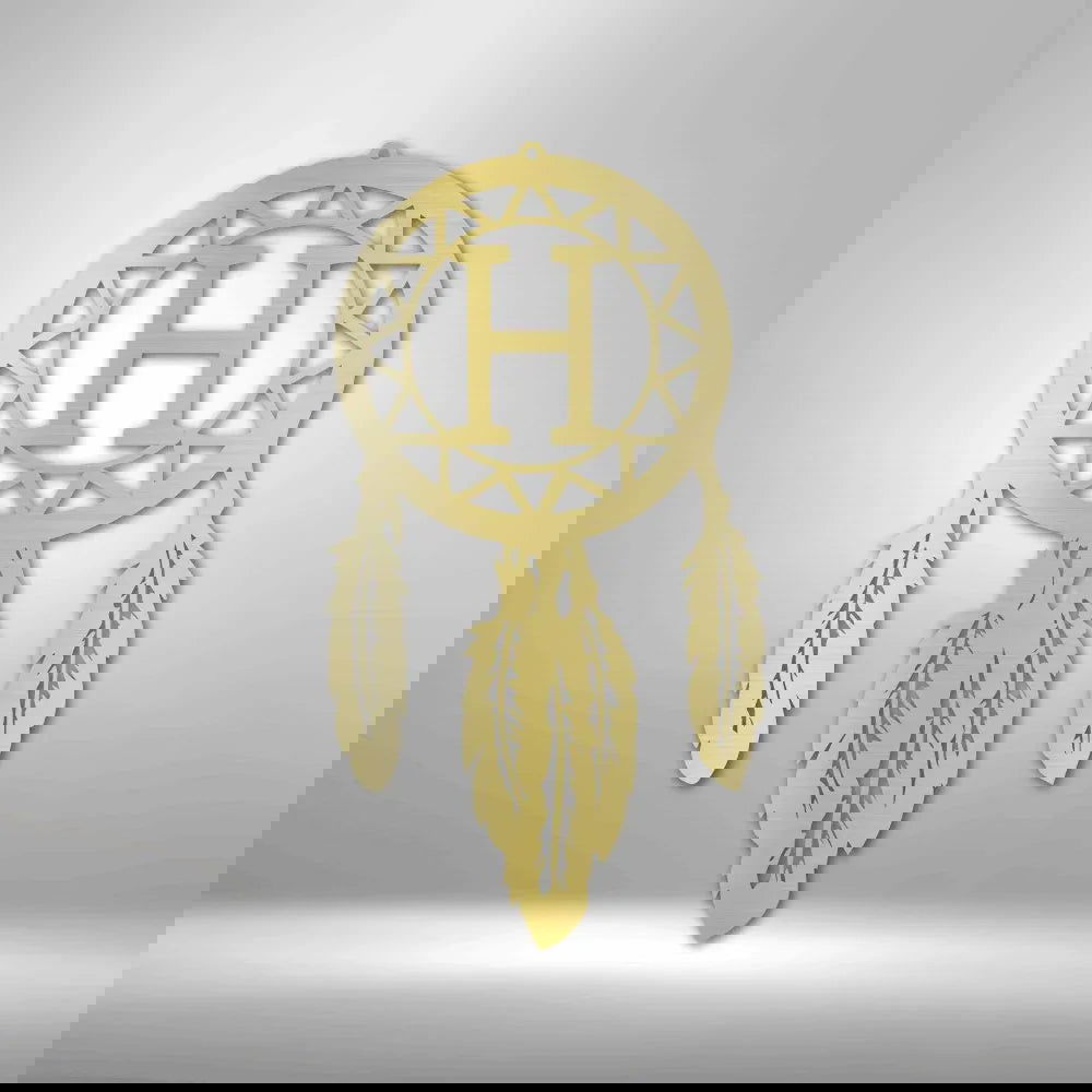 Dream Catcher Monogram - Steel Sign - Giftinum