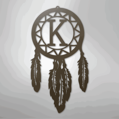 Dream Catcher Monogram - Steel Sign - Giftinum