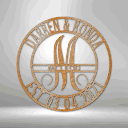 Elaborate Name - Steel Sign - Giftinum