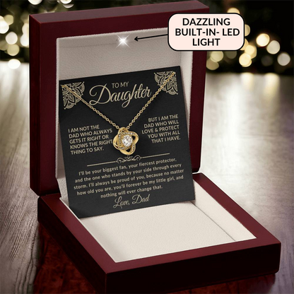 To My Daughter Necklace – Forever My Little Girl | Gift from Dad