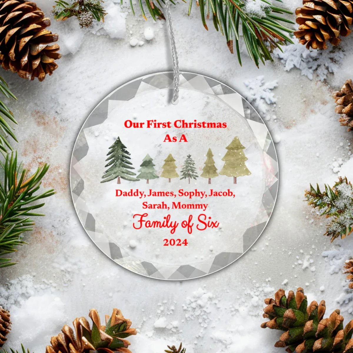 Family of Christmas Ornament - Giftinum