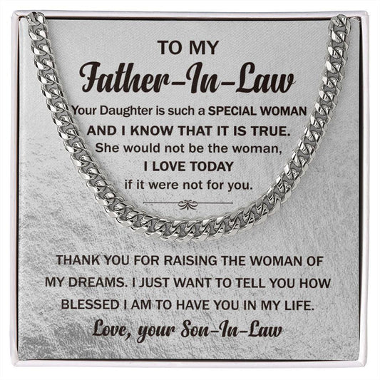 Father In Law - Thank You For Raising Cuban Link Chain - Giftinum