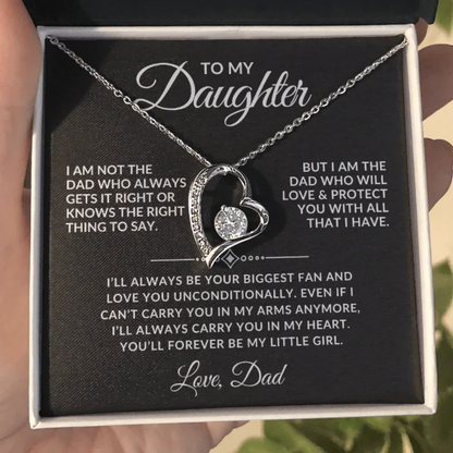 Forever My Little Girl - Daughter Necklace Gift Set - Giftinum