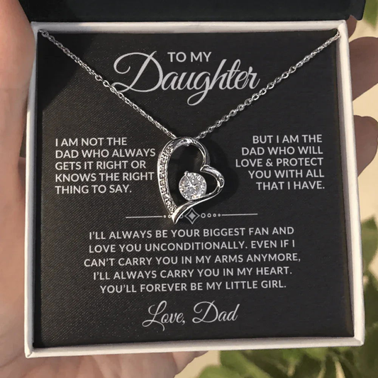 Forever My Little Girl - Daughter Necklace Gift Set - Giftinum