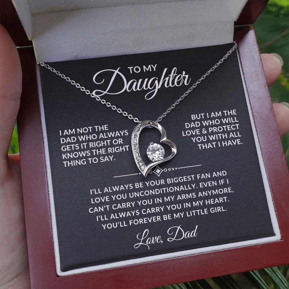 Forever My Little Girl - Daughter Necklace Gift Set - Giftinum