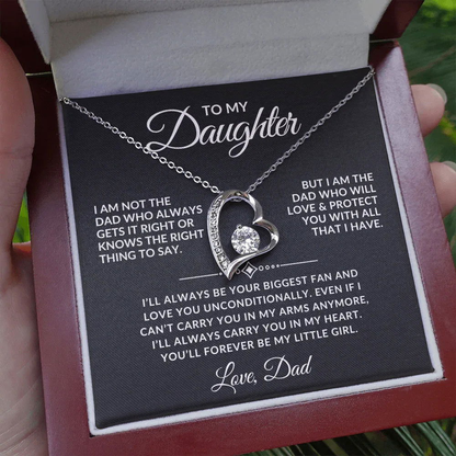 Forever My Little Girl - Daughter Necklace Gift Set - Giftinum